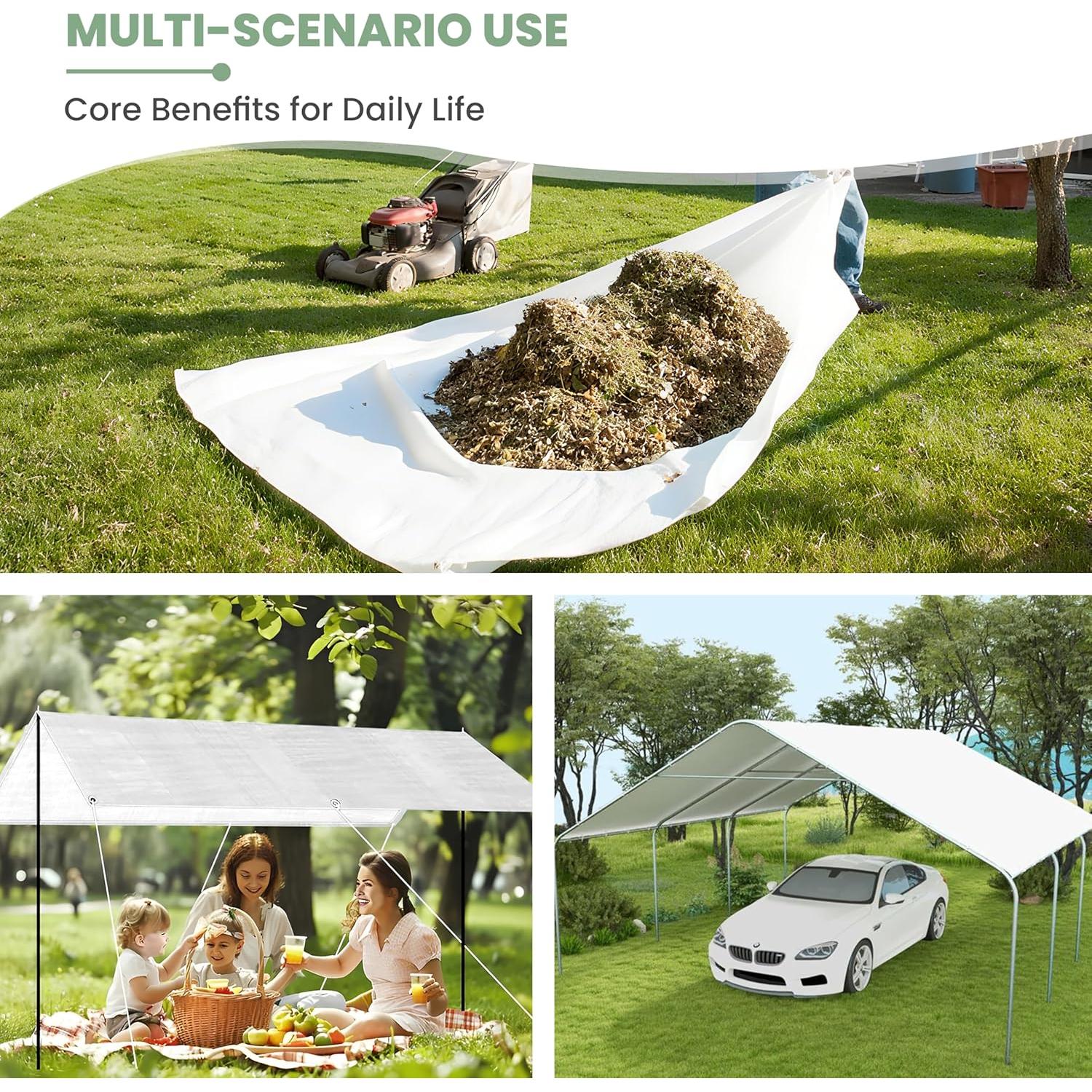 Lona Impermeable SUMORISE 3.05m x 3.66m Blanca 9mil