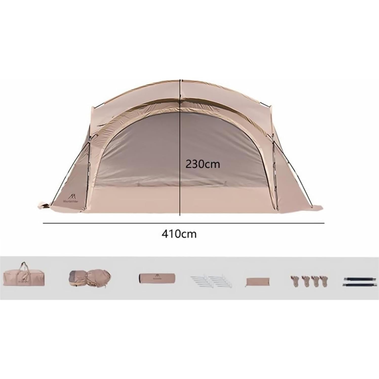 Tienda de Cúpula Mountainhiker para 5-10 Personas Impermeable