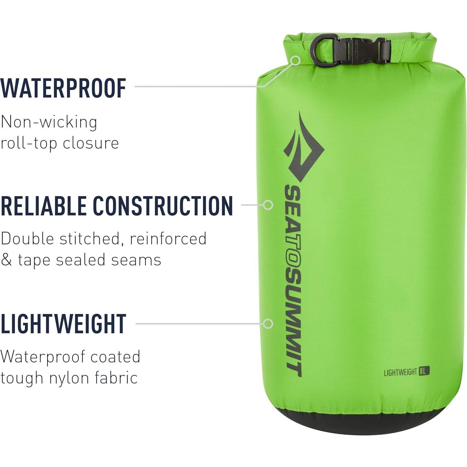 Saco Seco Ligero 8L Sea to Summit - Impermeable Nylon Amarillo