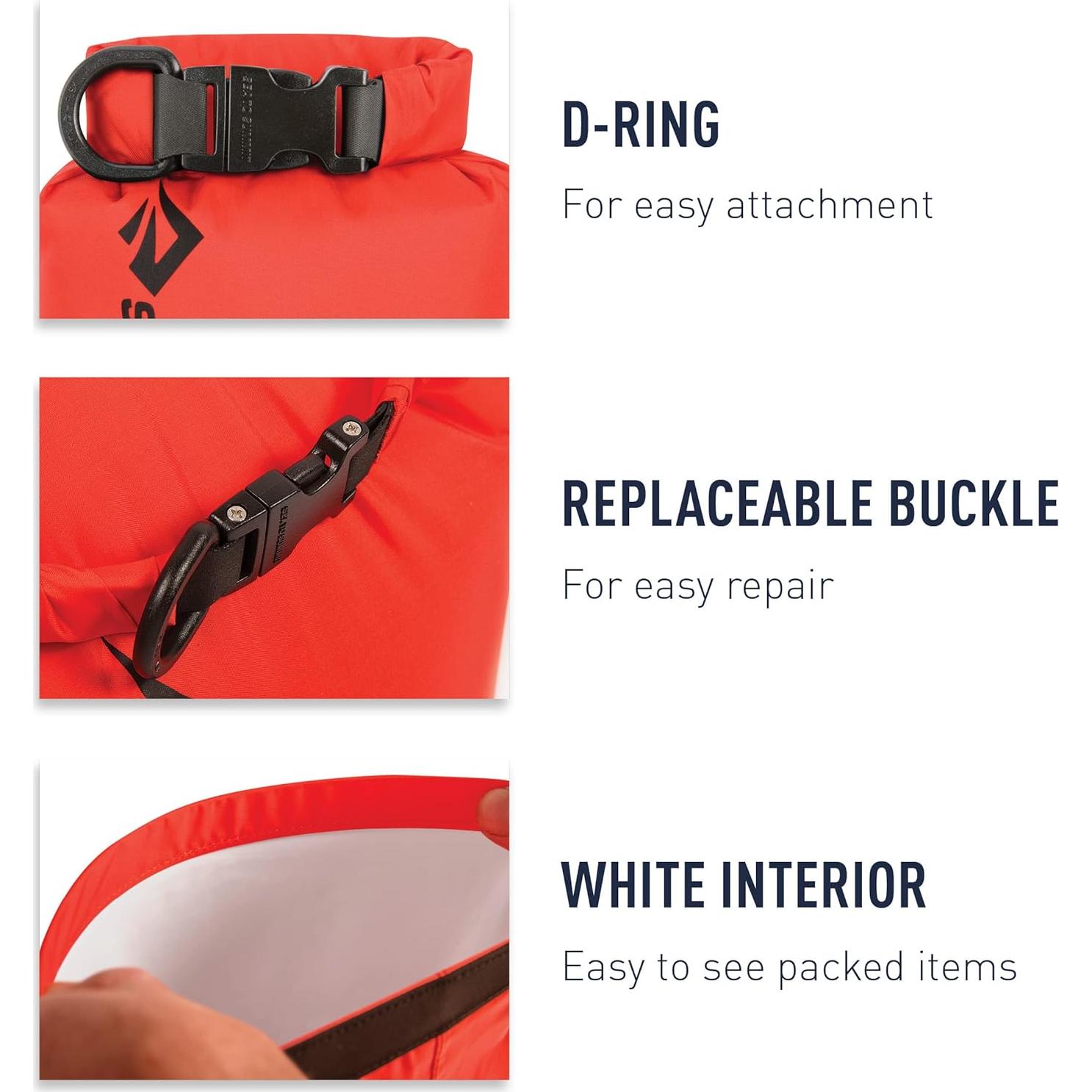 Saco Seco Ligero 8L Sea to Summit - Impermeable Nylon Amarillo