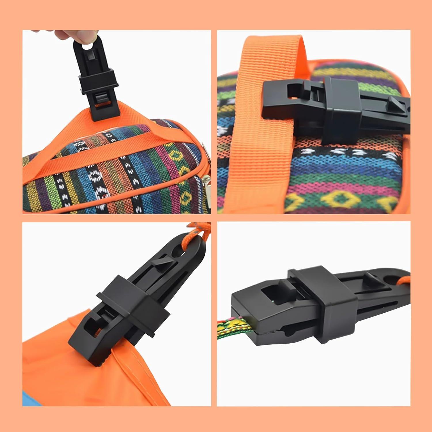 40 Clips de Agarre de Bloqueo Pesado qiyeyeye para Carpa