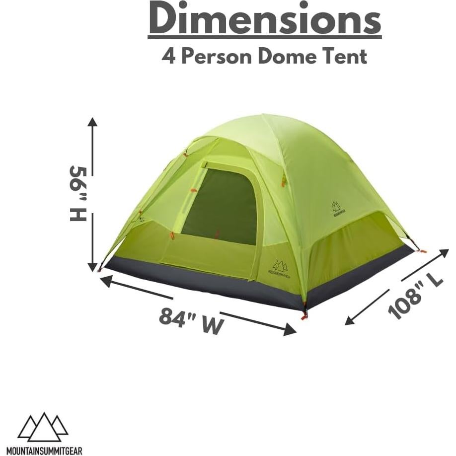 Carpa Domo Camping 4 Personas MOUNTAIN SUMMIT GEAR Impermeable