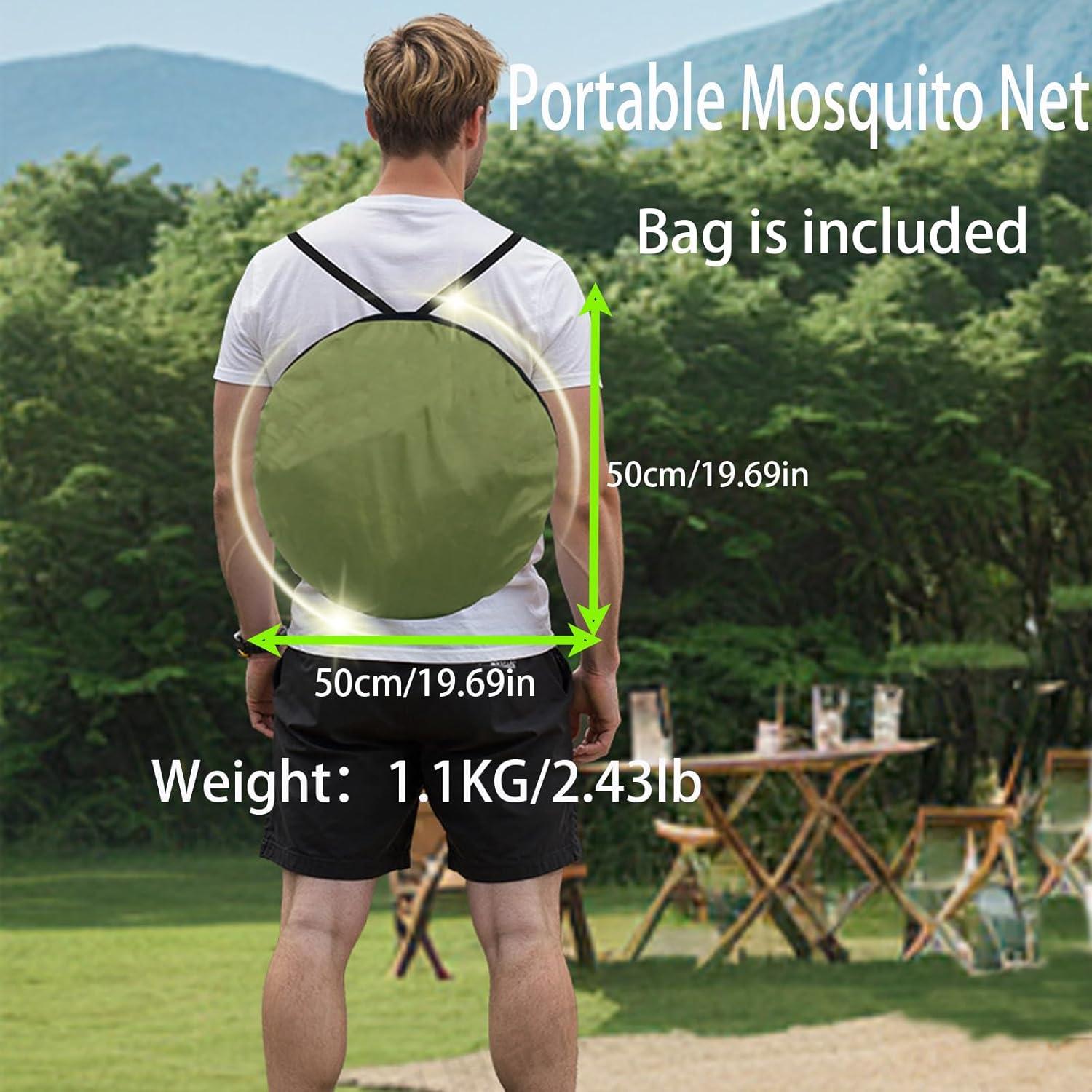 Tienda de Camping Plegable CMINGJ Doble Puerta Antimosquitos