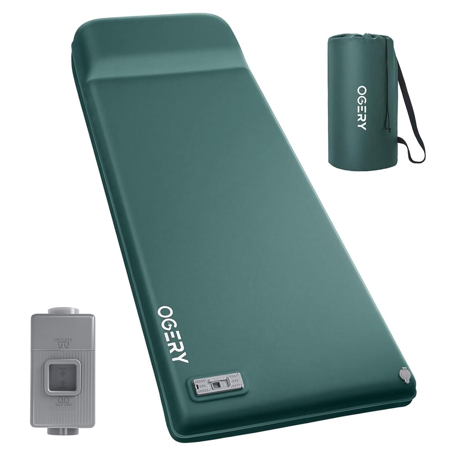 Almohadilla de Dormir Autoinflable OGERY 8 cm con Bomba Eléctrica