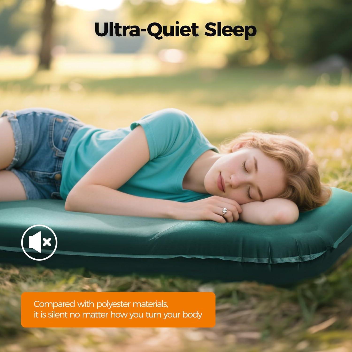 Almohadilla de Dormir Autoinflable OGERY 8 cm con Bomba Eléctrica