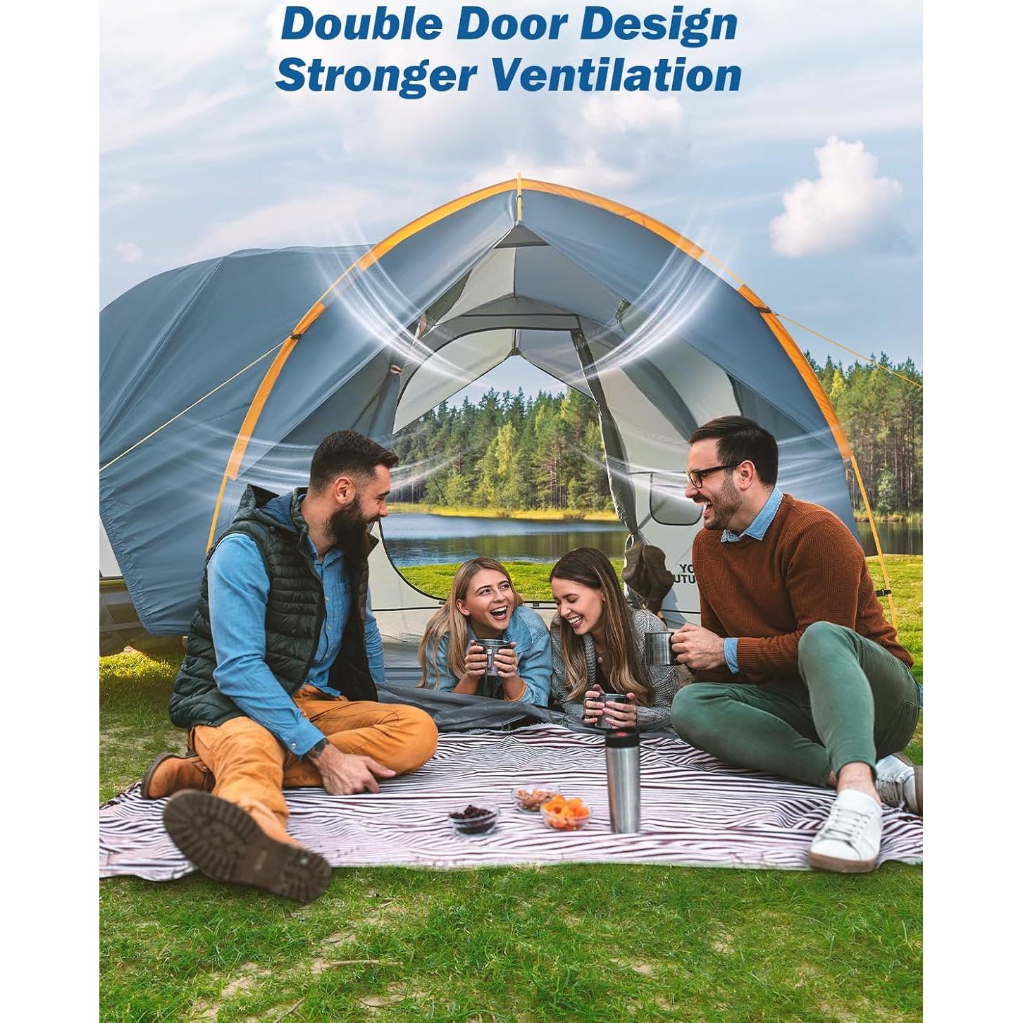 Tienda SUV JOYTUTUS Doble Puerta Impermeable para 6 Personas