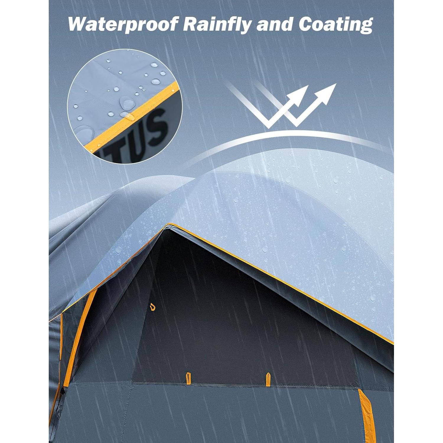 Tienda SUV JOYTUTUS Doble Puerta Impermeable para 6 Personas