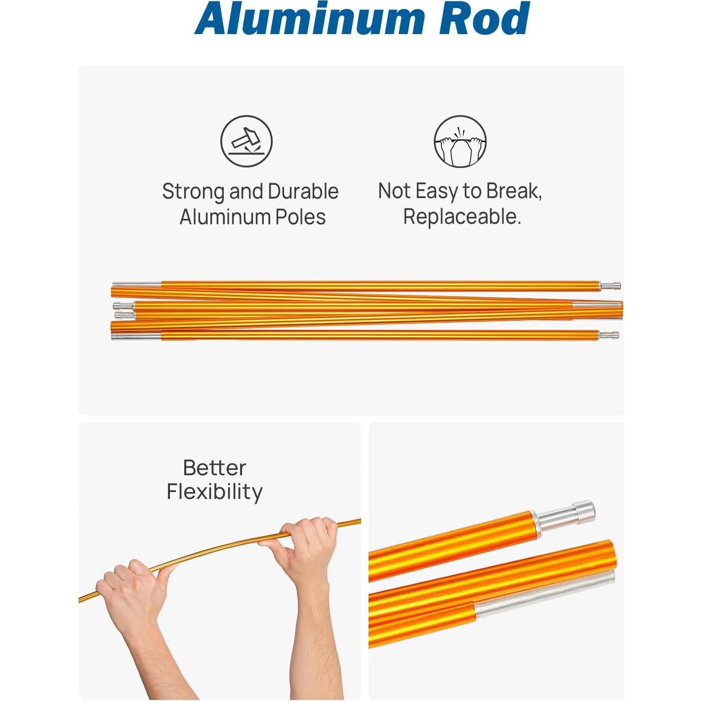 Tienda SUV JOYTUTUS Doble Puerta Impermeable para 6 Personas