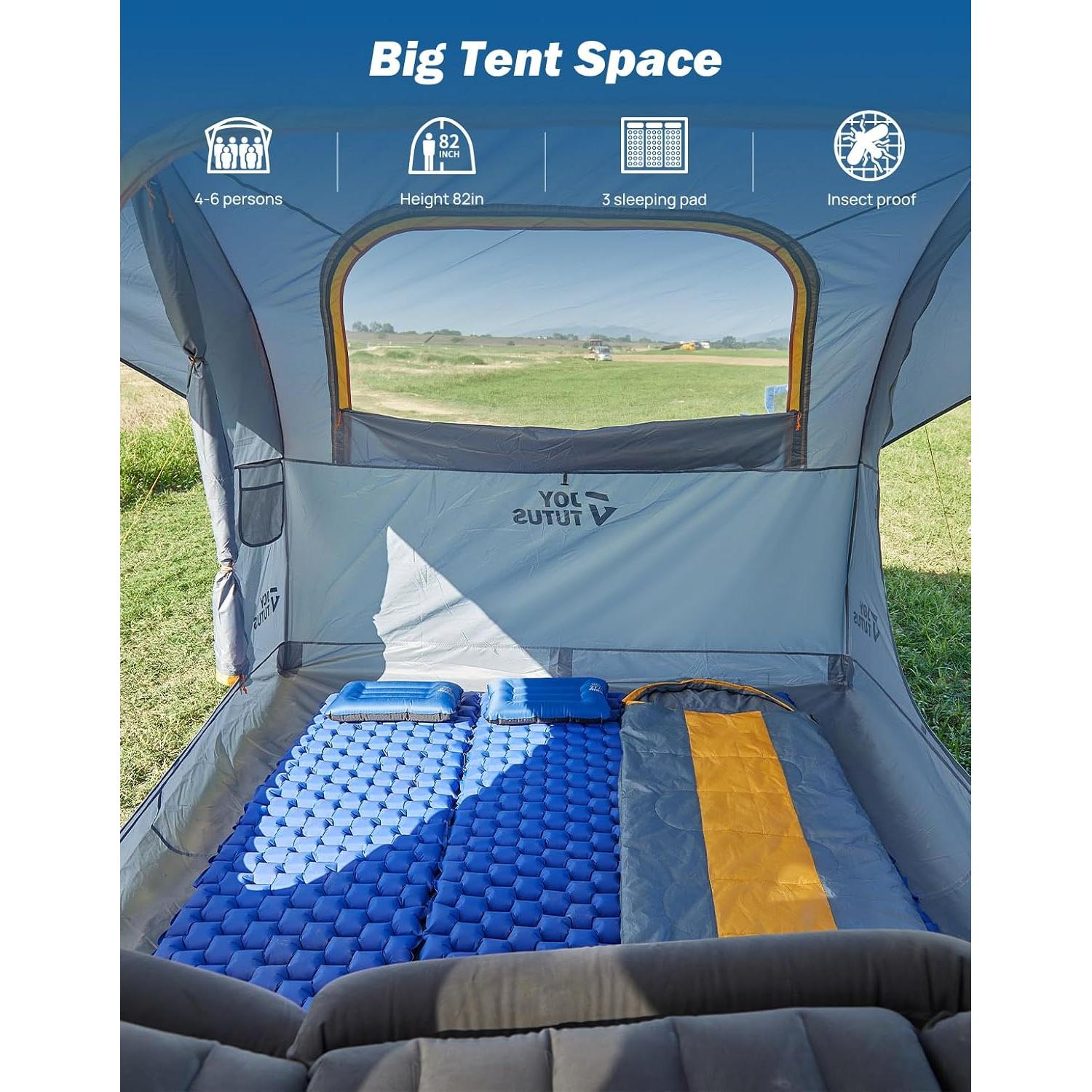 Tienda SUV JOYTUTUS Doble Puerta Impermeable para 6 Personas