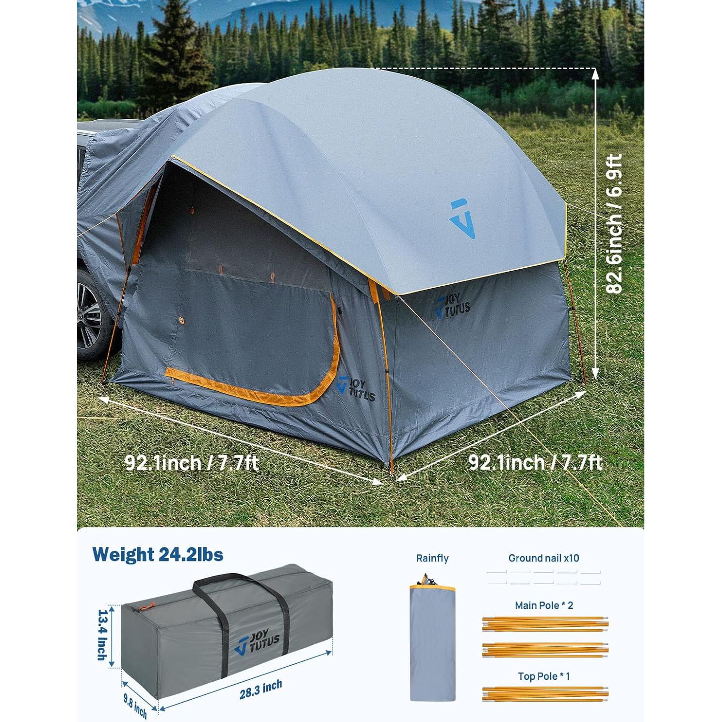 Tienda SUV JOYTUTUS Doble Puerta Impermeable para 6 Personas