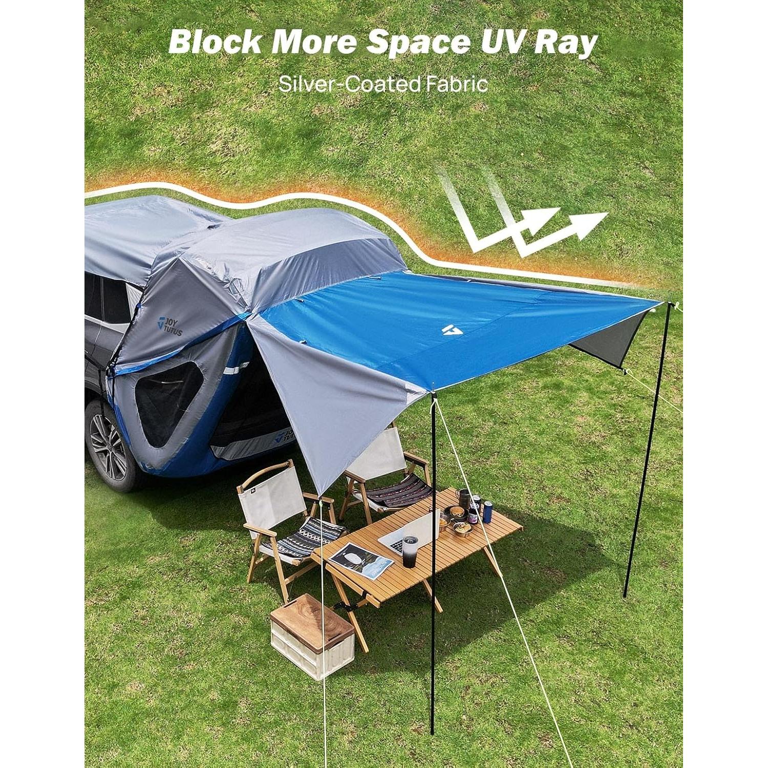 Tienda de Maletero SUV JOYTUTUS Grande Azul Grisáceo