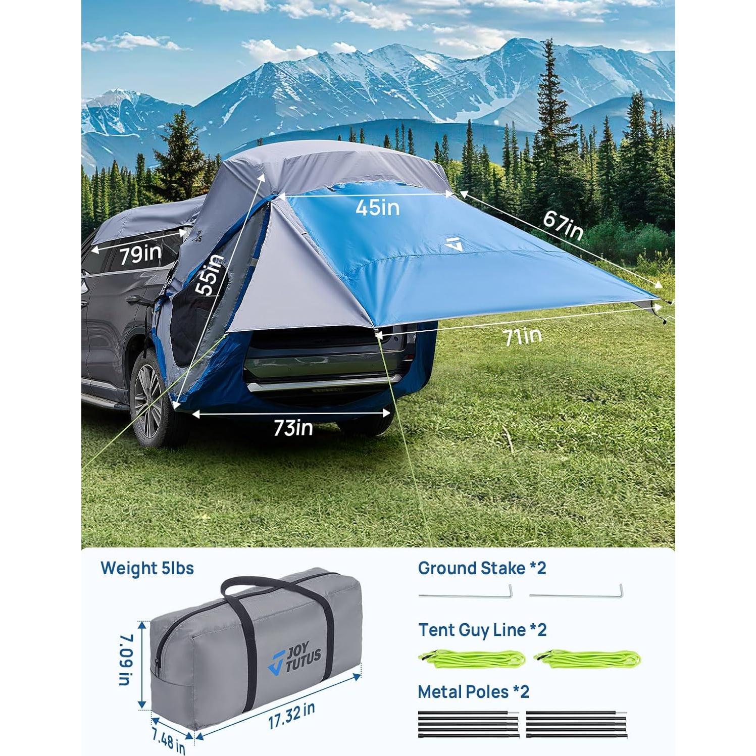 Tienda de Maletero SUV JOYTUTUS Grande Azul Grisáceo