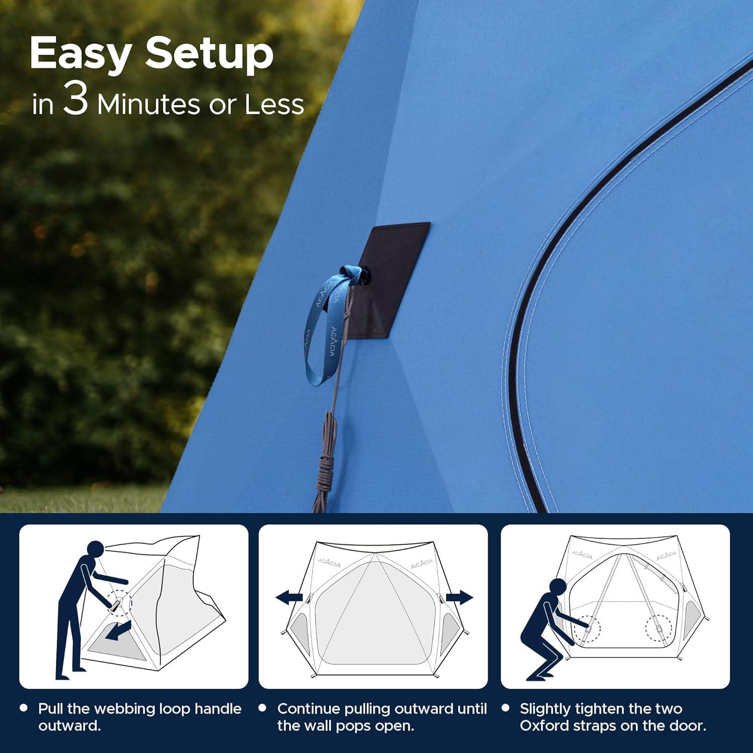 Tienda de Playa ACACIA 2.9m x 2.9m UPF 50+ para 4 Personas