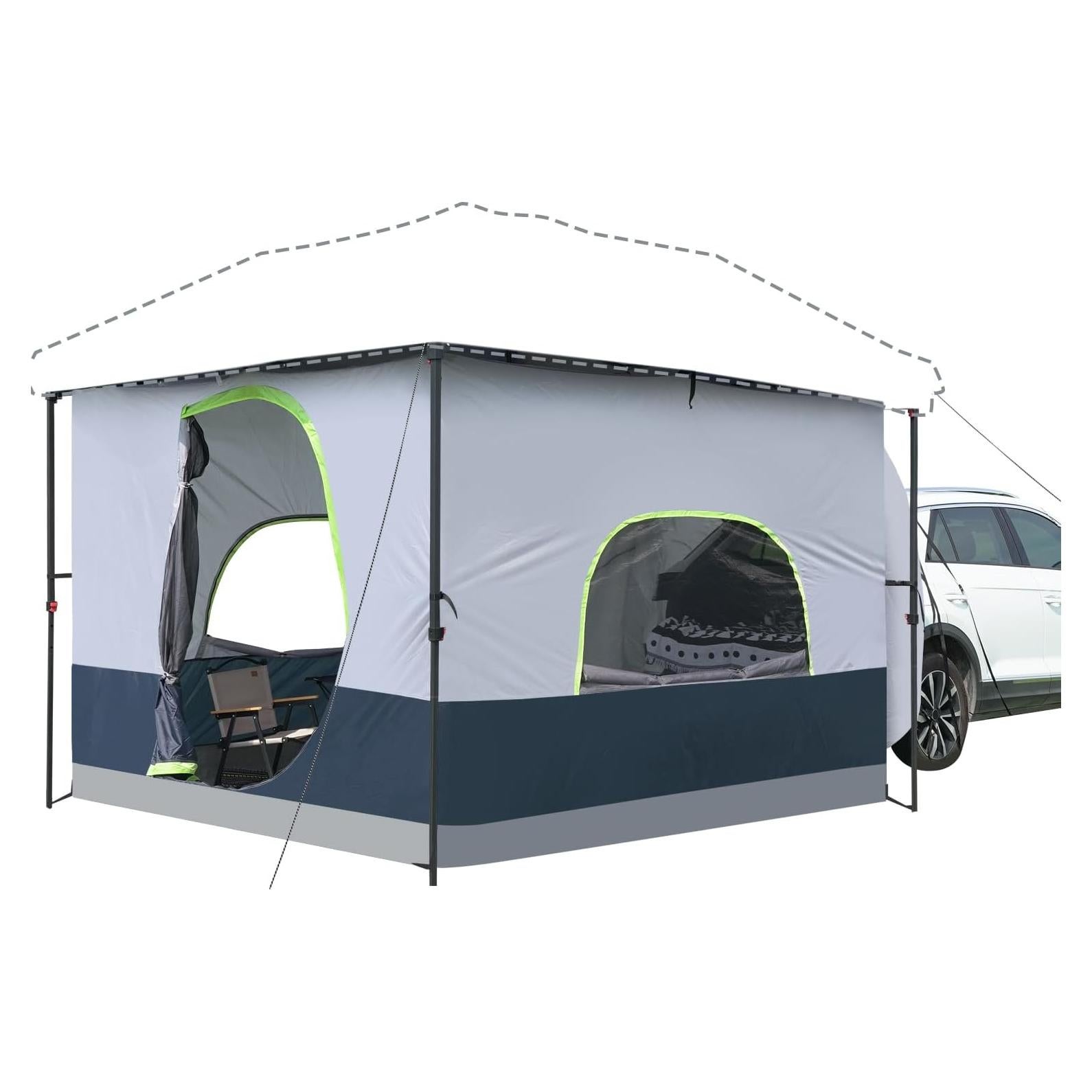 Tienda Interior para Coche UNP 2.9x2.9m Azul Oscuro