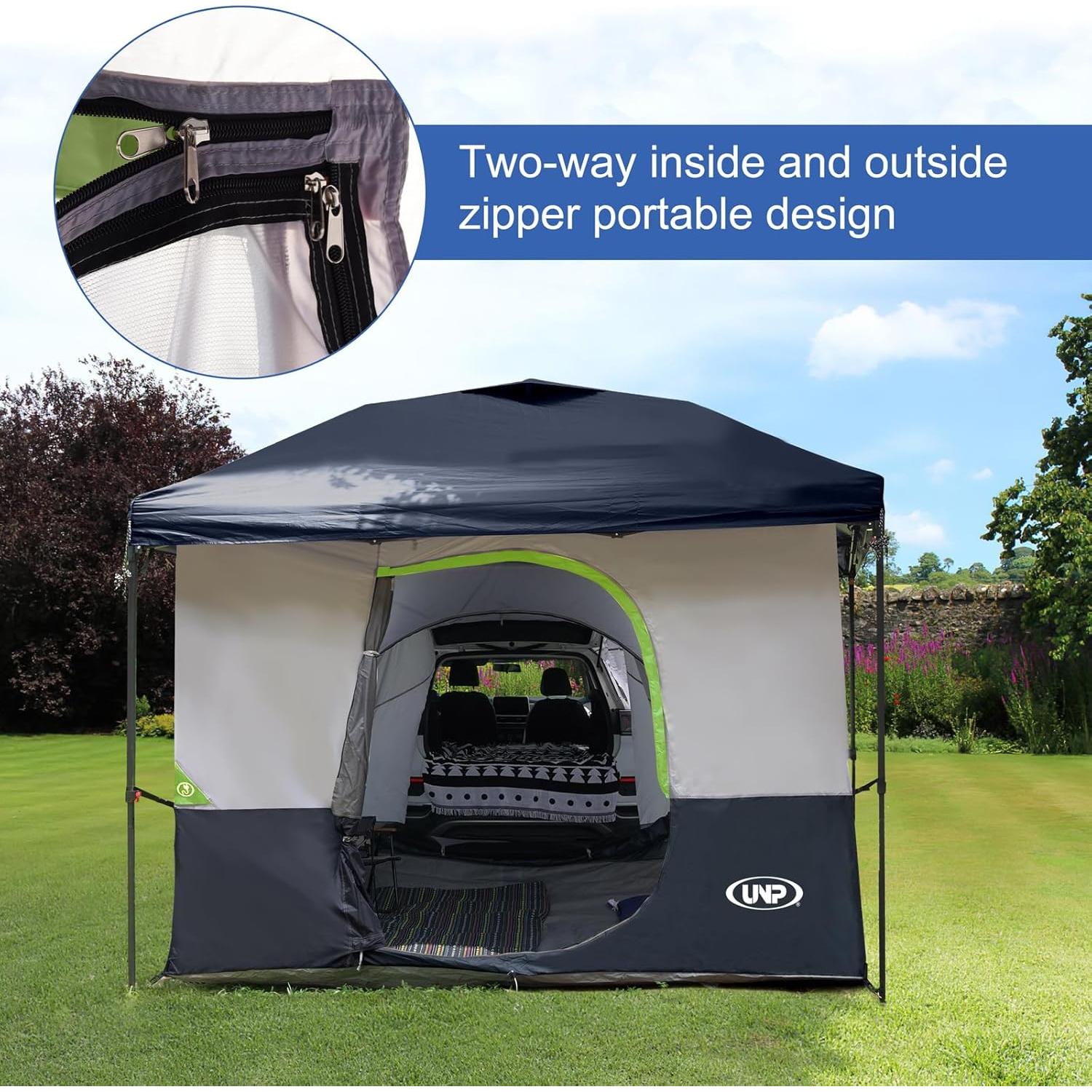 Tienda Interior para Coche UNP 2.9x2.9m Azul Oscuro