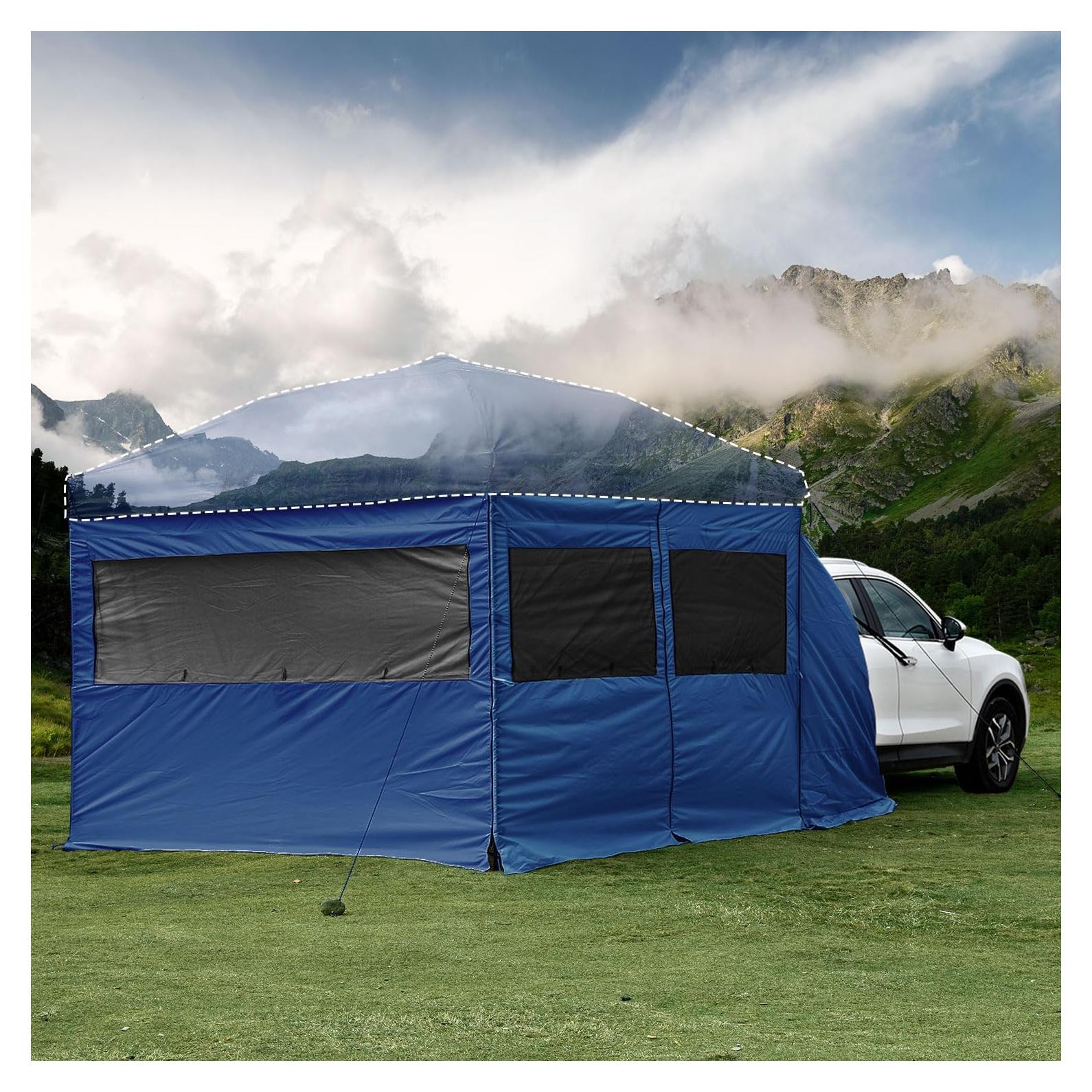 KAMPKEEPER Paredes Laterales para Carpa 10x10m Azul Marino