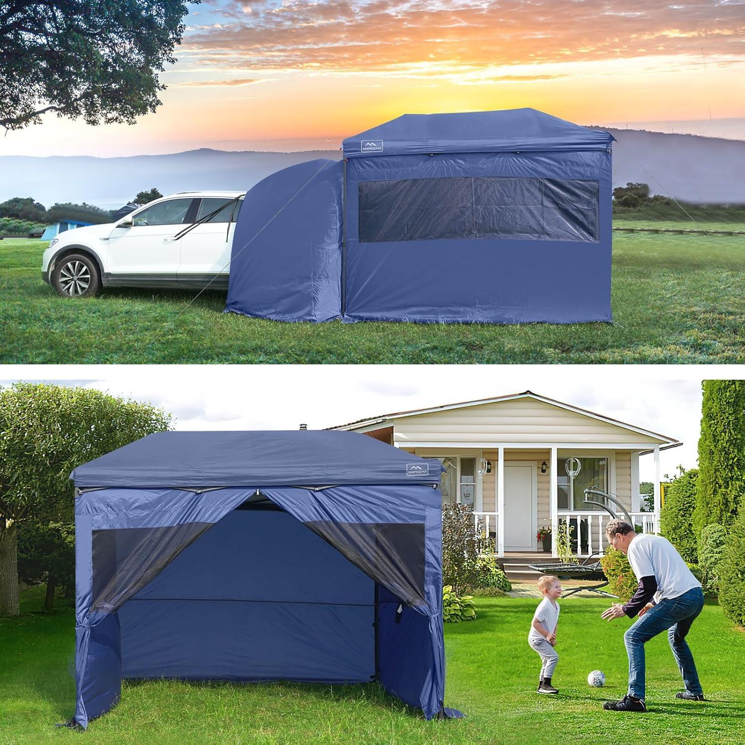 KAMPKEEPER Paredes Laterales para Carpa 10x10m Azul Marino
