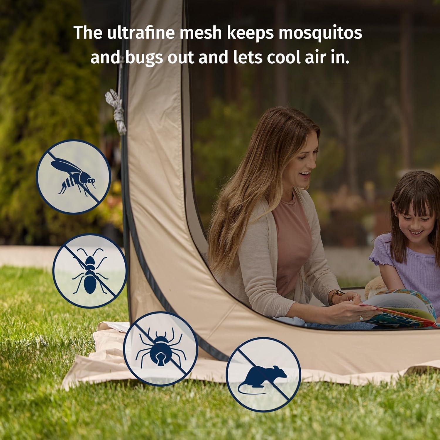 Carpa Pop-Up EAST OAK 3.05x3.05m Beige para Exterior