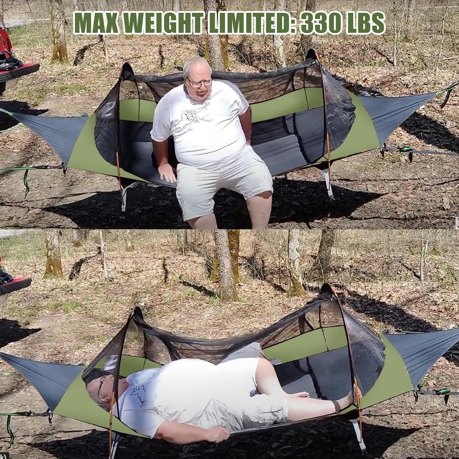 Tienda de Hamaca Lay Flat Night Cat con Red Antimosquitos 3.49kg