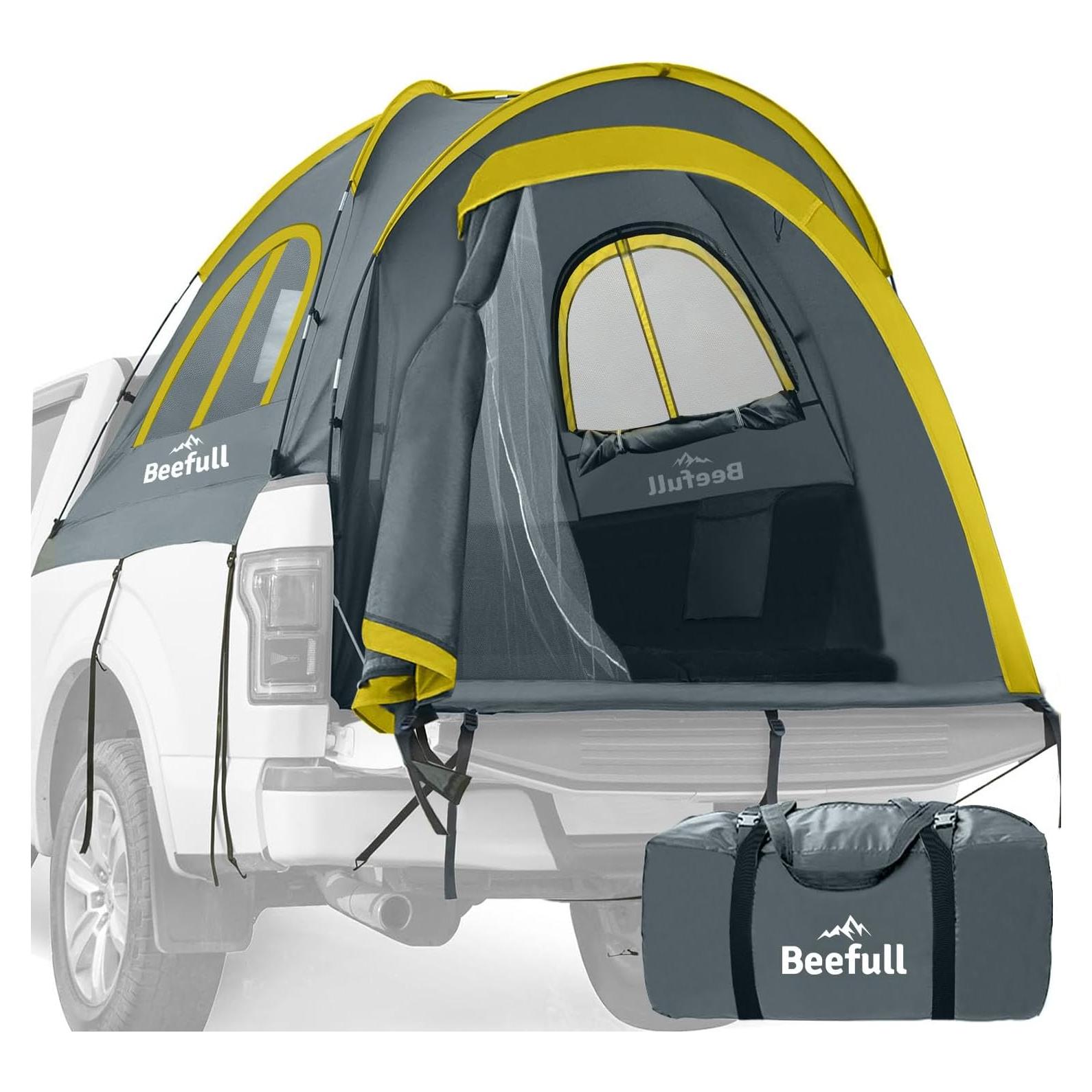 Carpa para Camioneta Beefull QBT Impermeable 2 Personas 1.68-1.83m