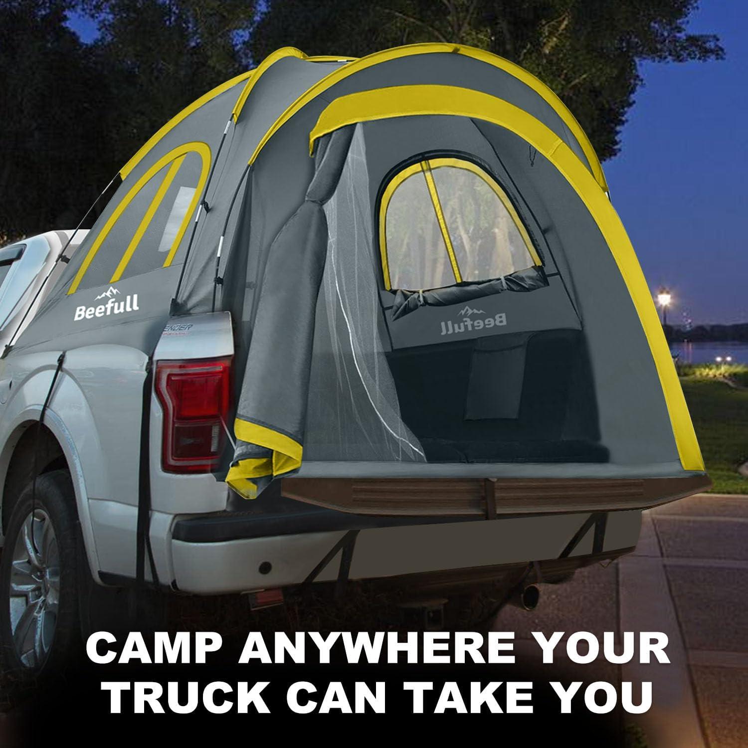 Carpa para Camioneta Beefull QBT Impermeable 2 Personas 1.68-1.83m