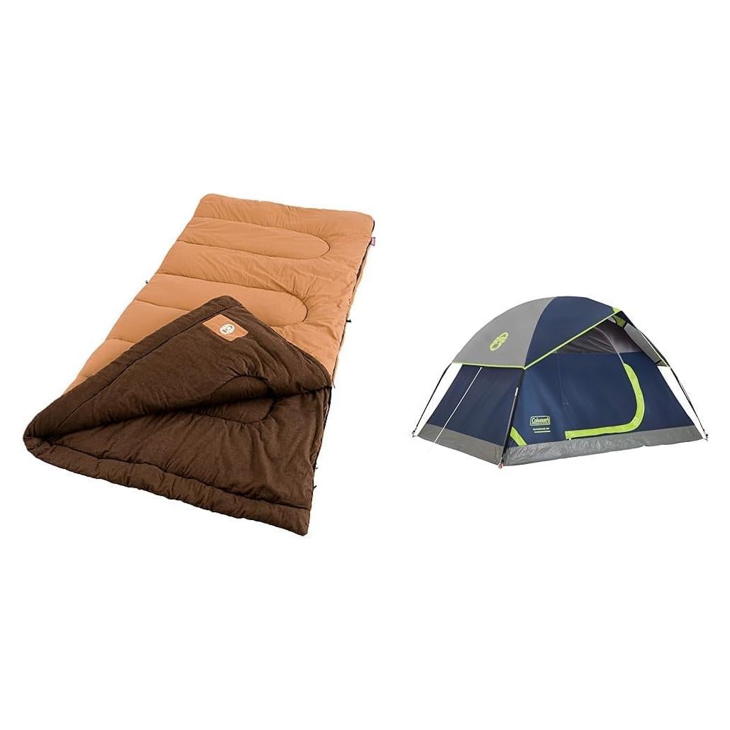 Saco de dormir Coleman Dunnock -20°C y Tienda para 2 Personas