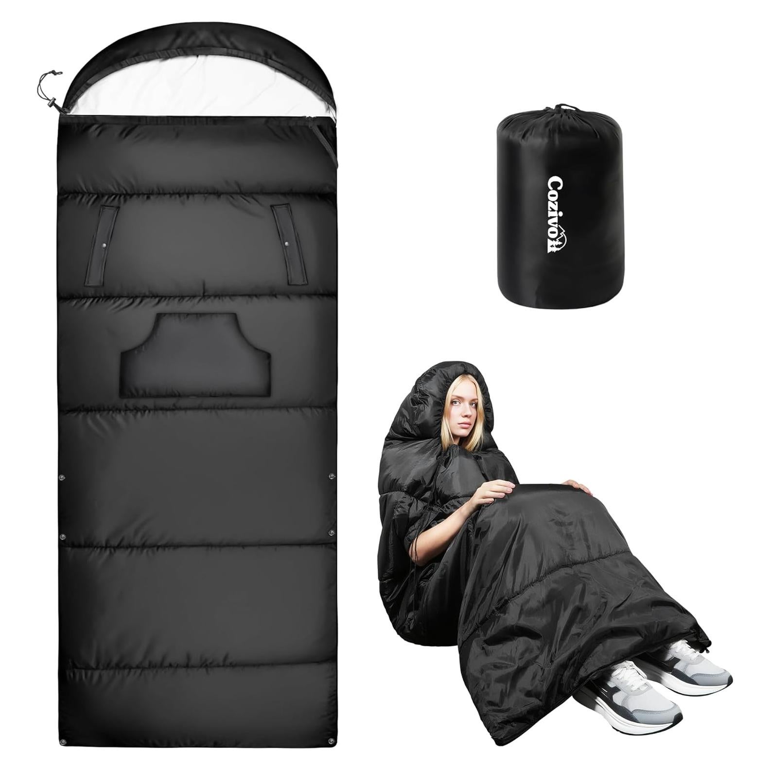 Saco de Dormir Cozivo Ajustable 3 Estaciones 220x82.5cm