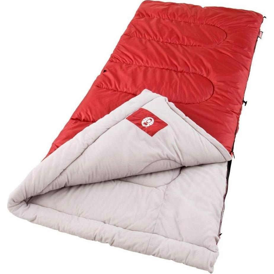 Saco de dormir Coleman Palmetto rojo para clima fresco 1 persona