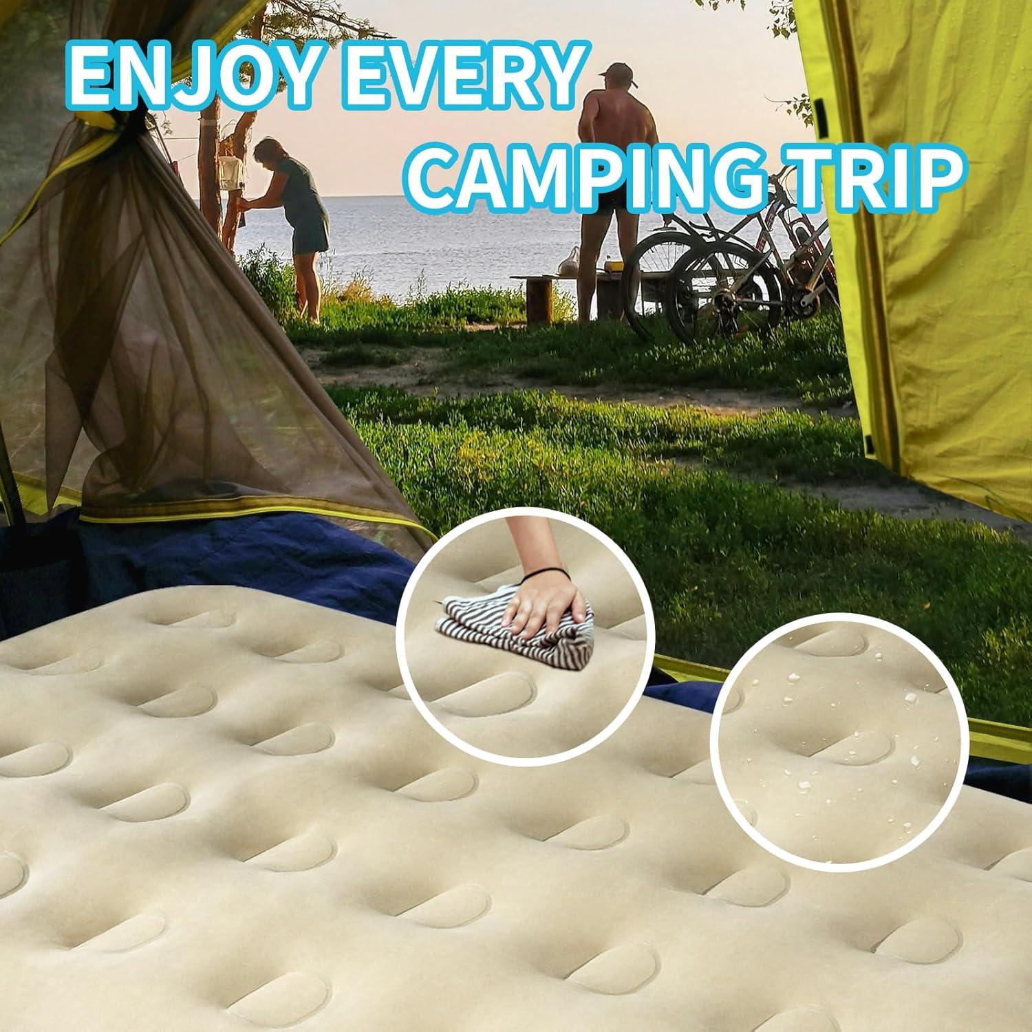 Colchón de Aire Doble MIYUEXIN con Bomba Rápida 190x102x20 cm