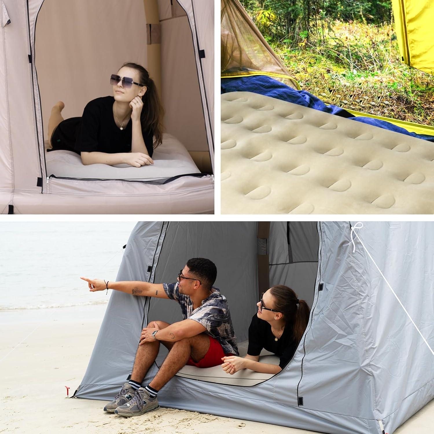 Colchón de Aire Doble MIYUEXIN con Bomba Rápida 190x102x20 cm