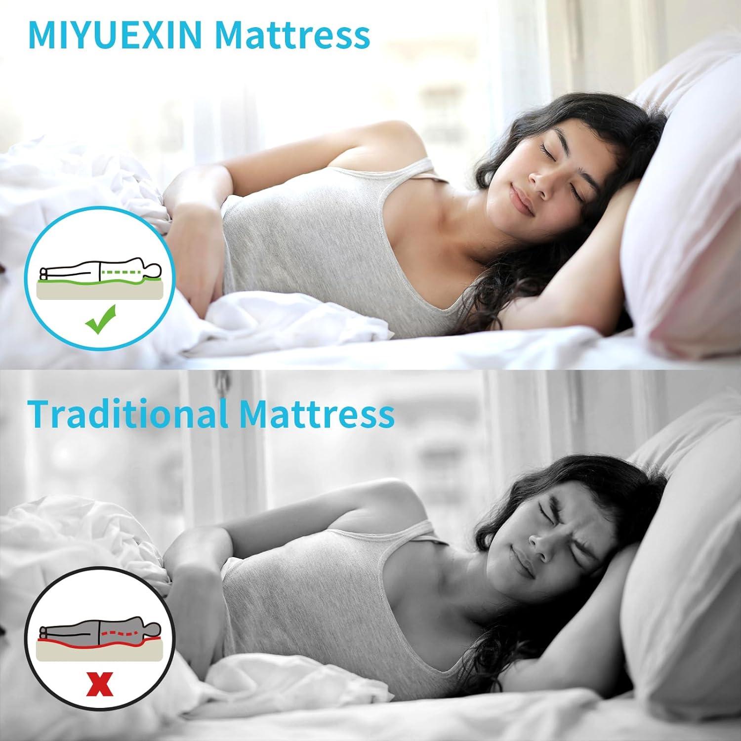 Colchón de Aire Doble MIYUEXIN con Bomba Rápida 190x102x20 cm