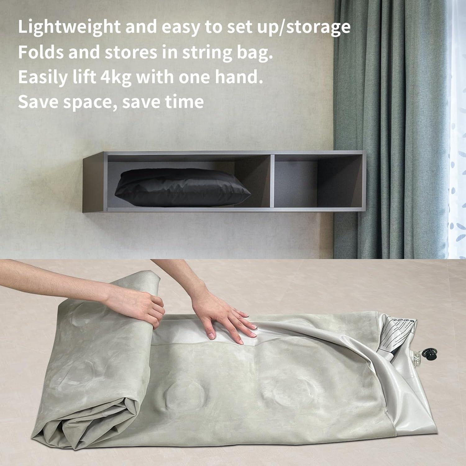 Colchón de Aire Doble MIYUEXIN con Bomba Rápida 190x102x20 cm