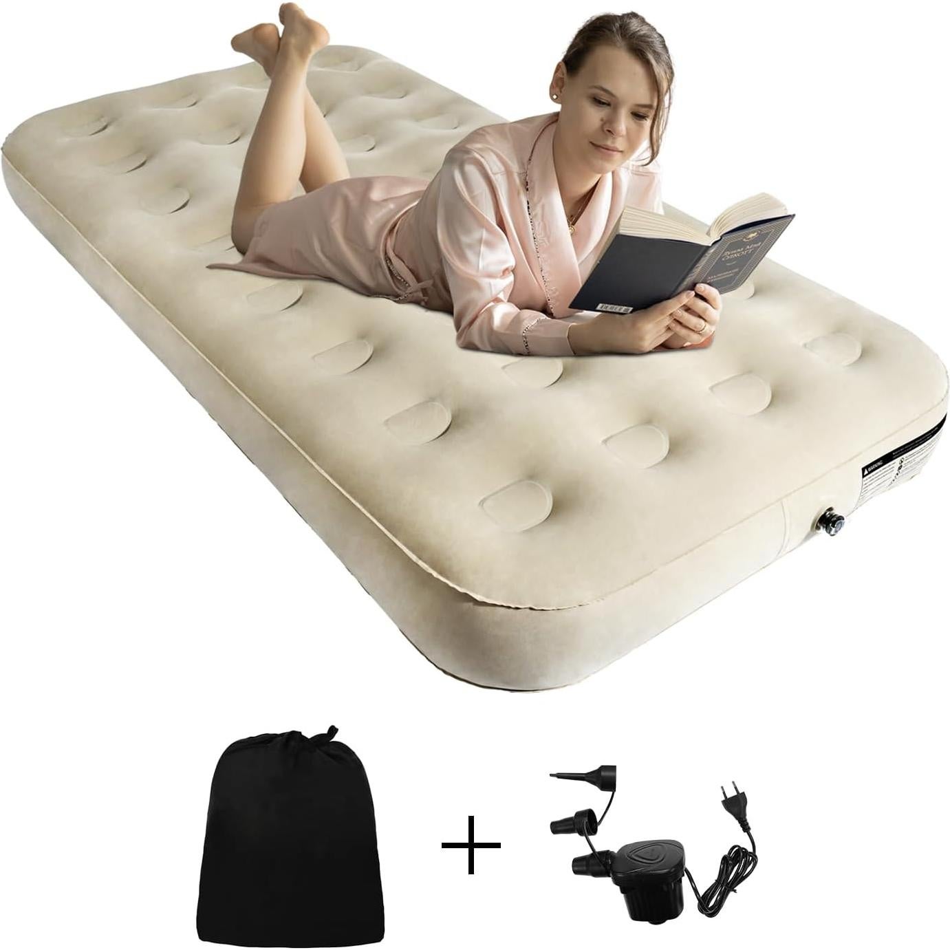 Colchón de Aire Doble MIYUEXIN con Bomba Rápida 190x102x20 cm