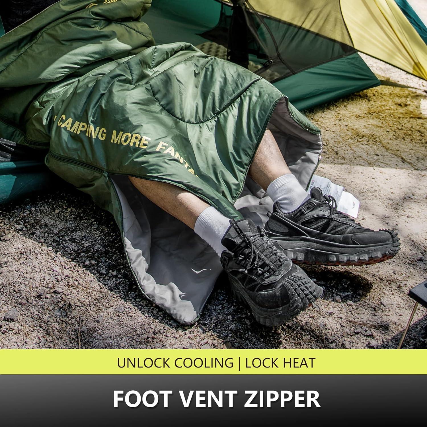 Saco de Dormir Ultraligero BISINNA SL095 190x75cm Verde