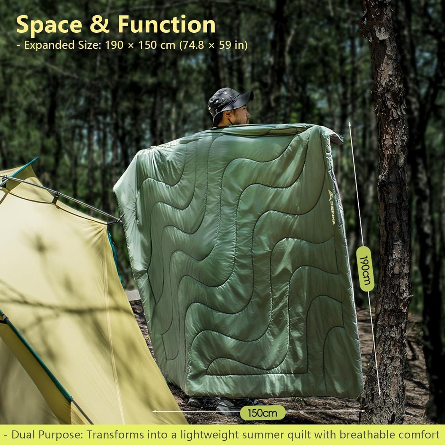 Saco de Dormir Ultraligero BISINNA SL095 190x75cm Verde