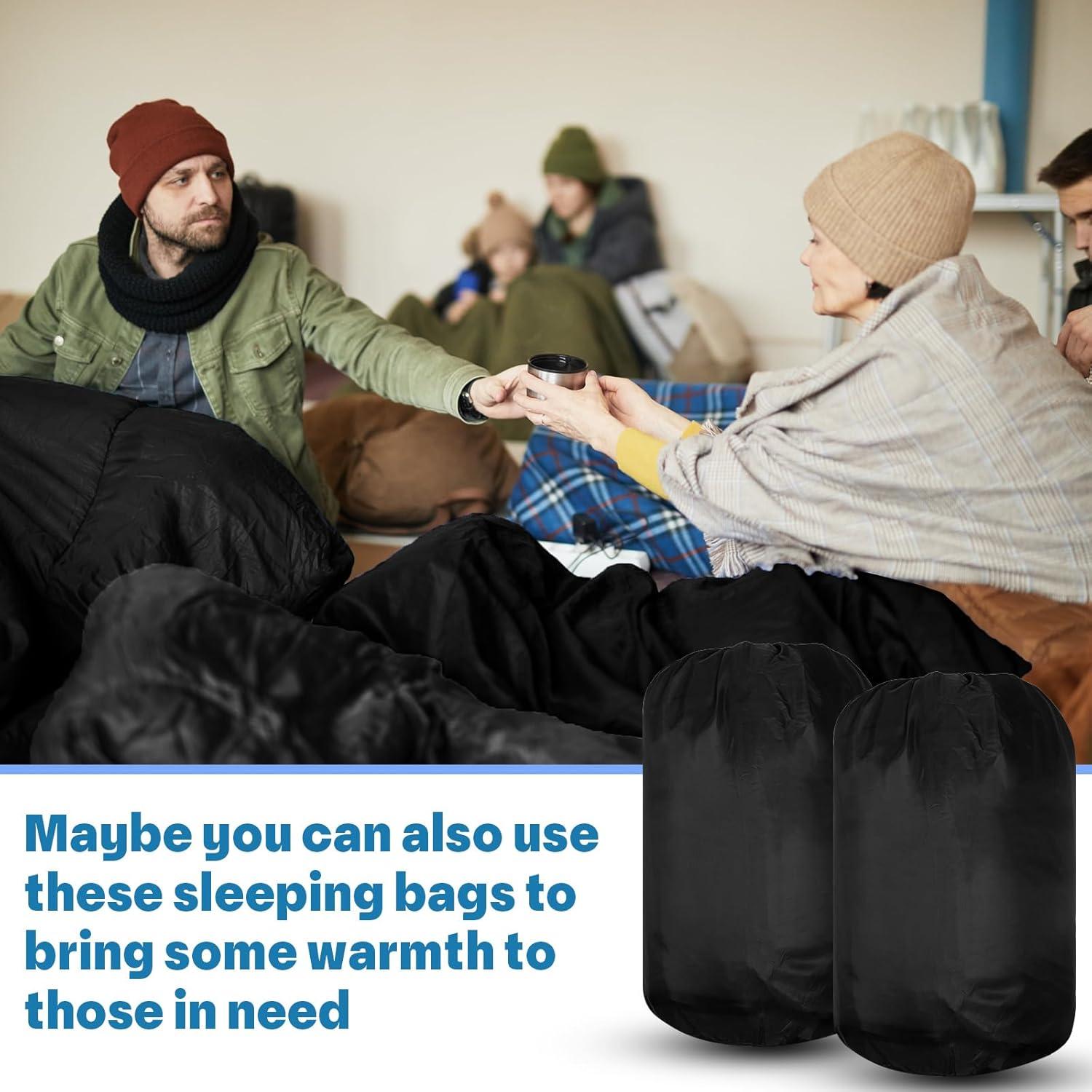 24 Sacos de Dormir VitalCozy 210x76 cm Impermeables Livianos