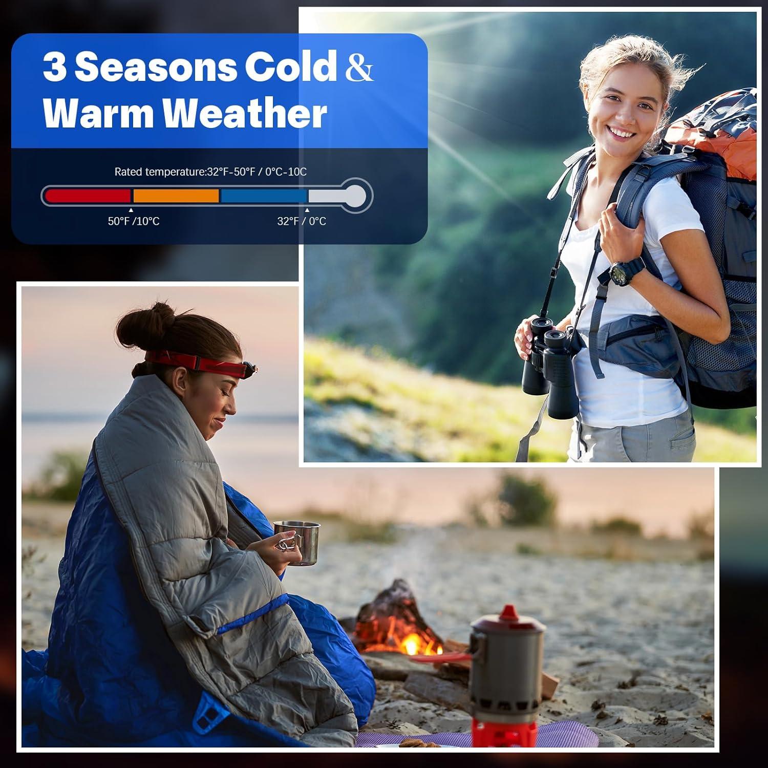 Saco de Dormir Macarrie 6 Piezas para Camping 4 Estaciones