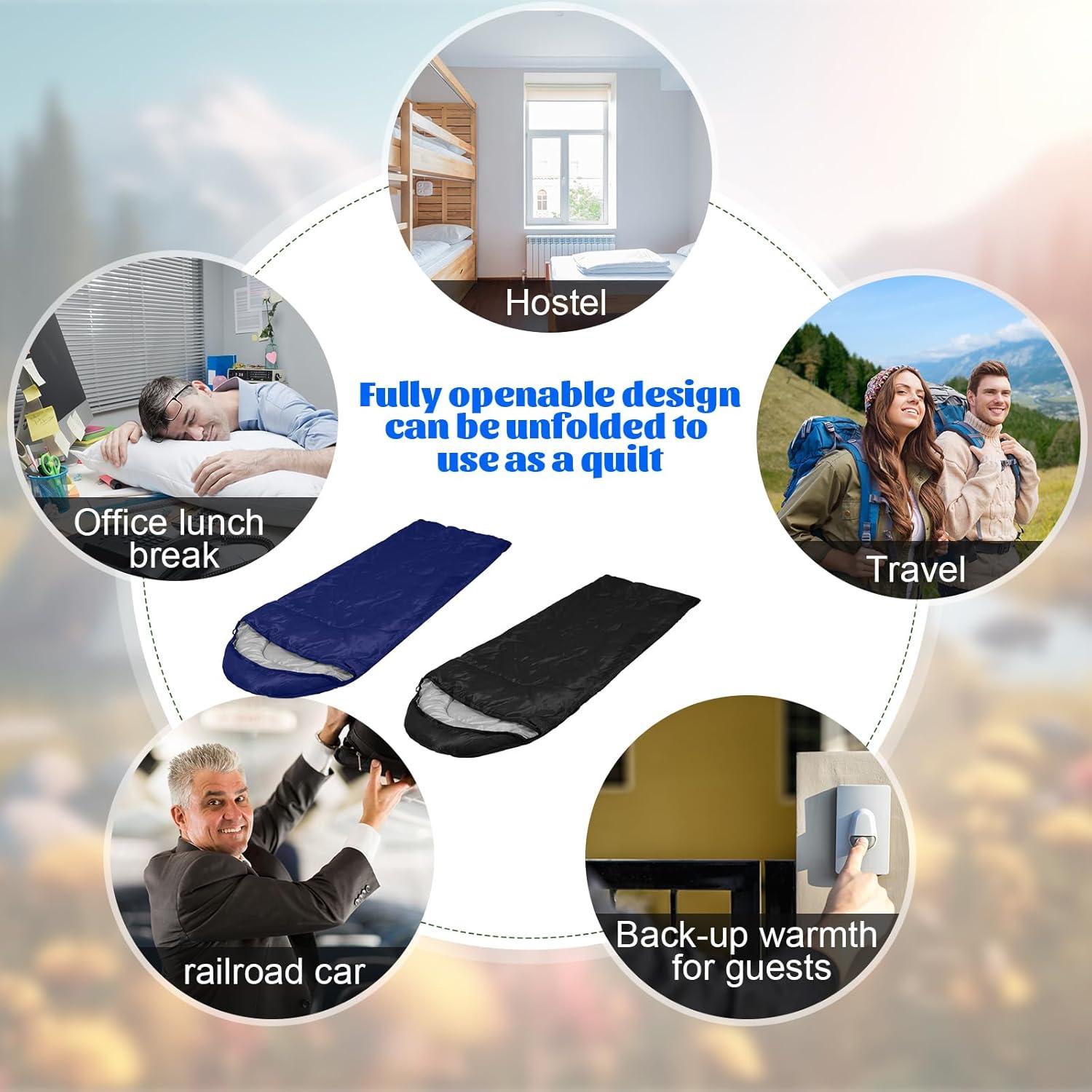 Saco de Dormir Macarrie 6 Piezas para Camping 4 Estaciones