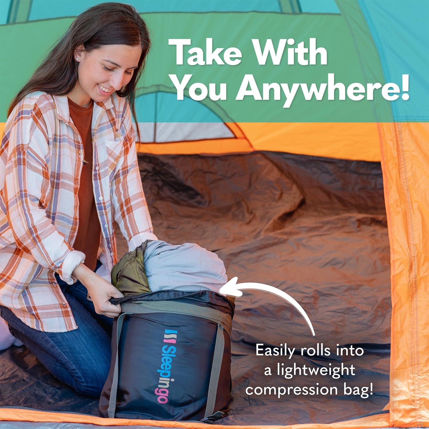 Saco de Dormir Doble Sleepingo Impermeable Queen 2 Personas