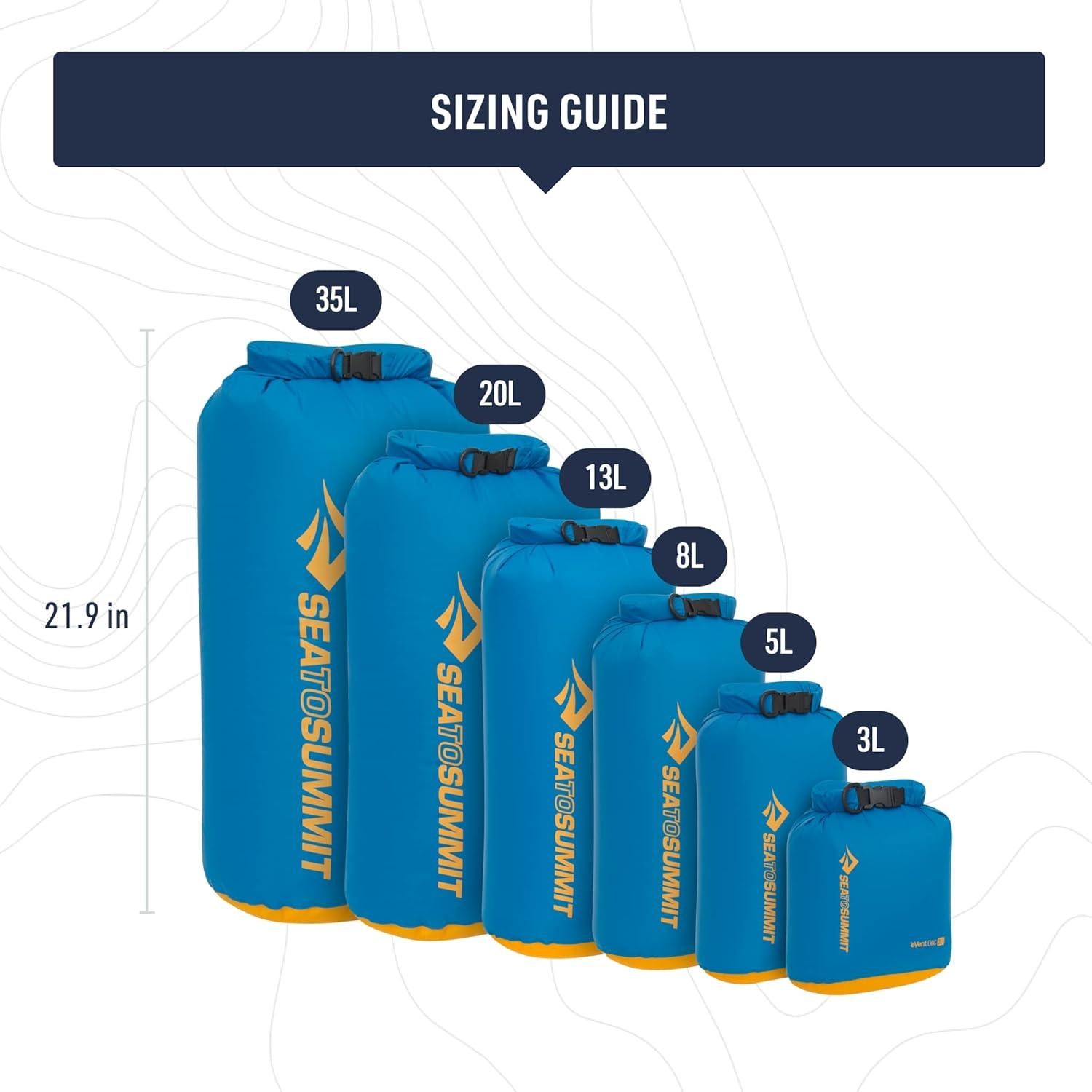 Bolsa Secadora eVac Sea to Summit 35L Impermeable Gris