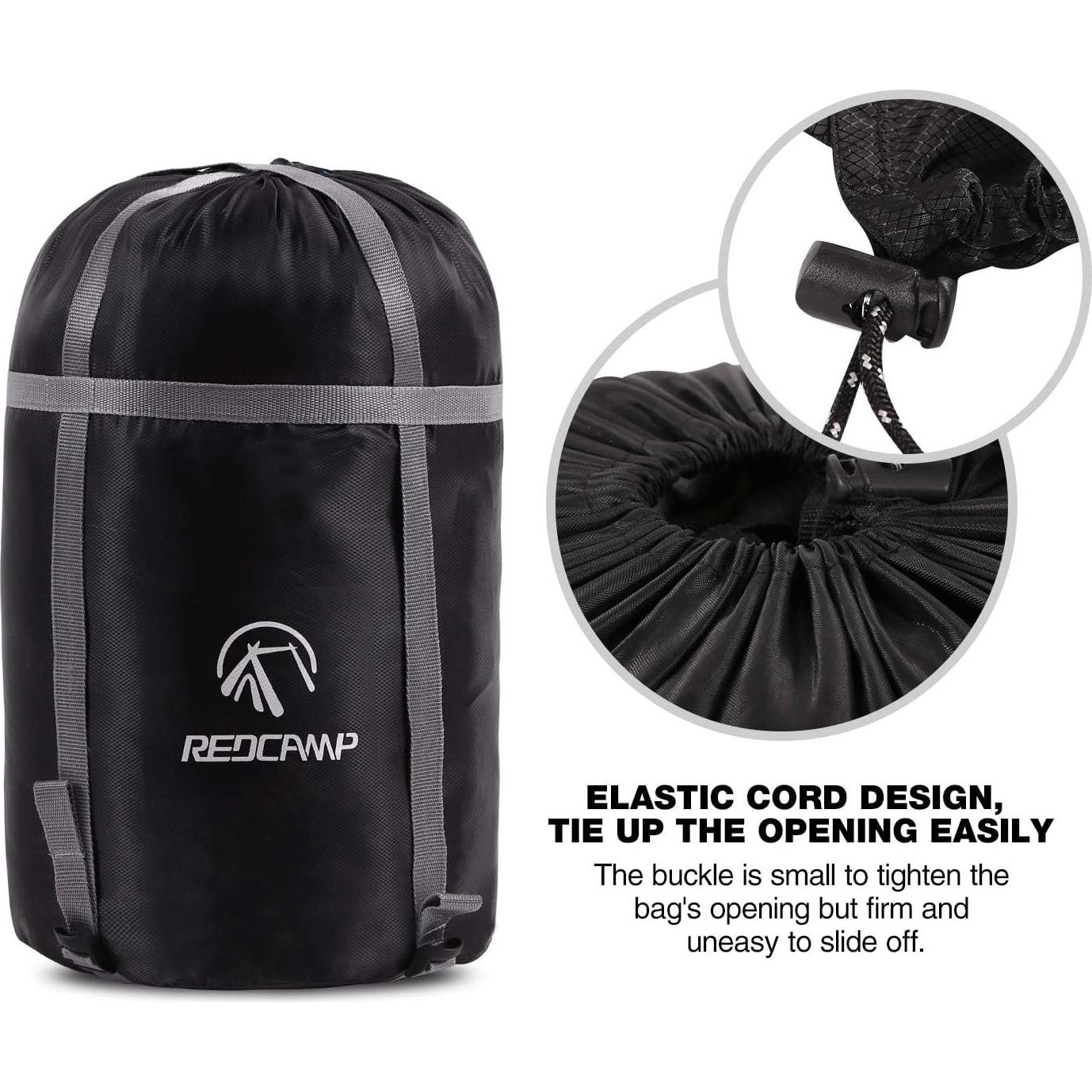 Bolsa de Compresión REDCAMP para Camping y Senderismo - Negro