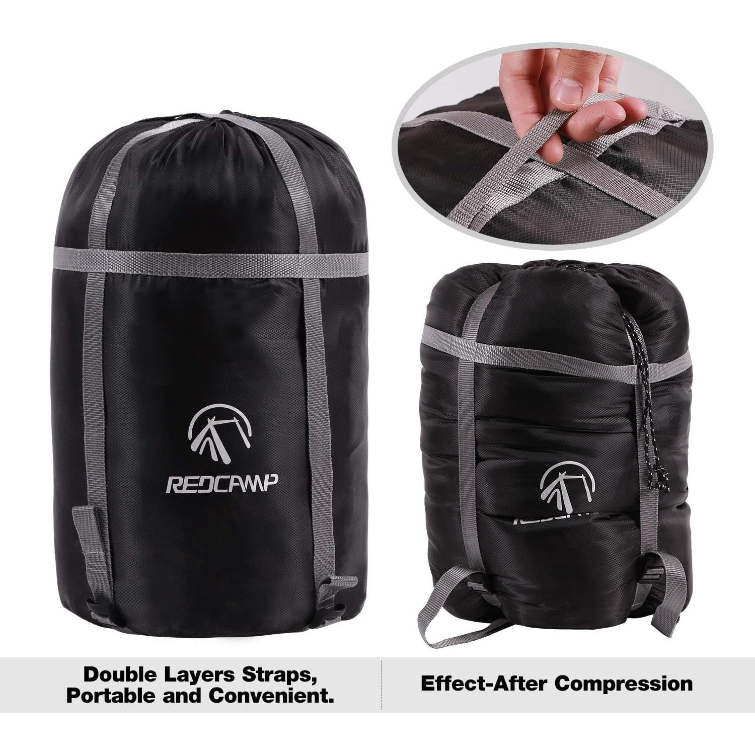 Bolsa de Compresión REDCAMP para Camping y Senderismo - Negro