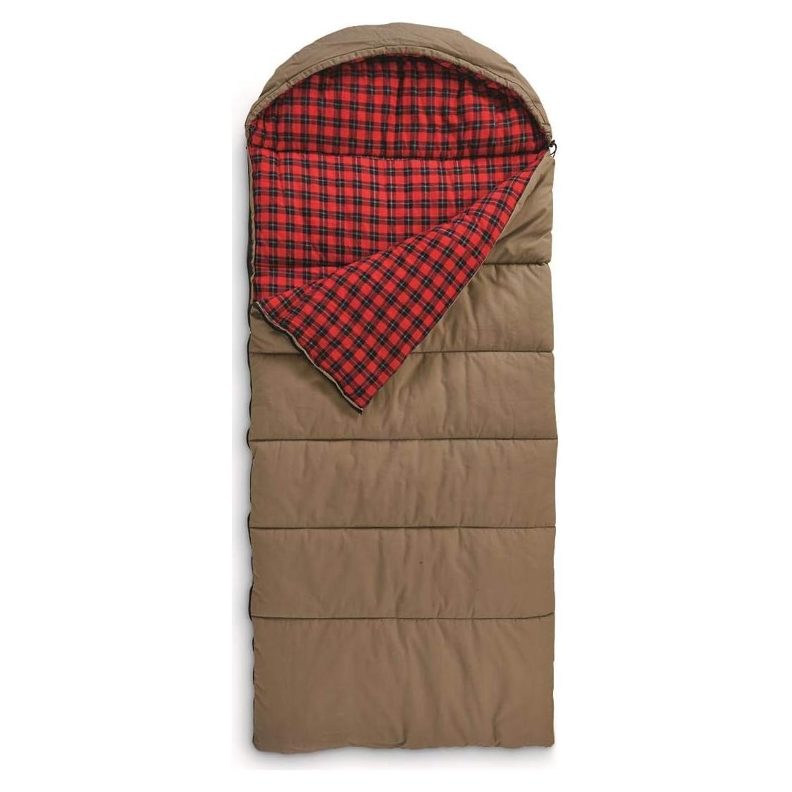 Saco de Dormir Guide Gear Canvas Hunter 0°C Forro Polar