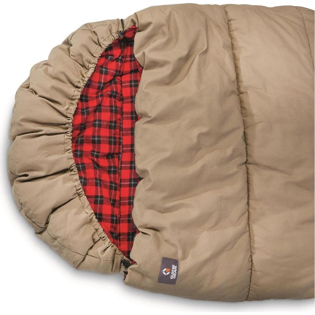 Saco de Dormir Guide Gear Canvas Hunter 0°C Forro Polar
