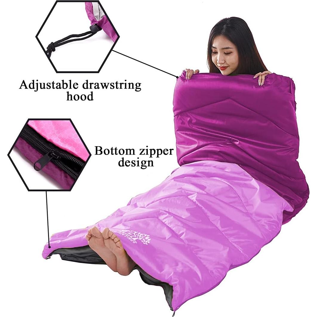Saco de dormir Flantree 4 estaciones ligero e impermeable