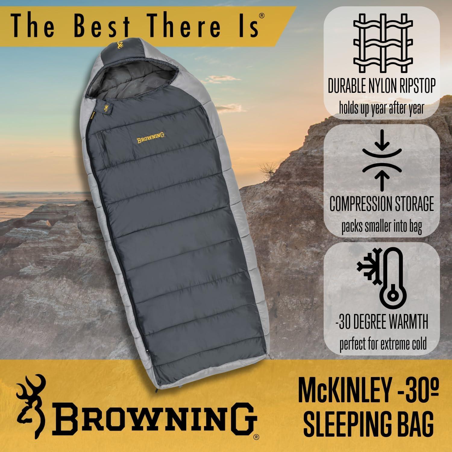Saco de Dormir Browning McKinley -30°C Aislado Rectangular