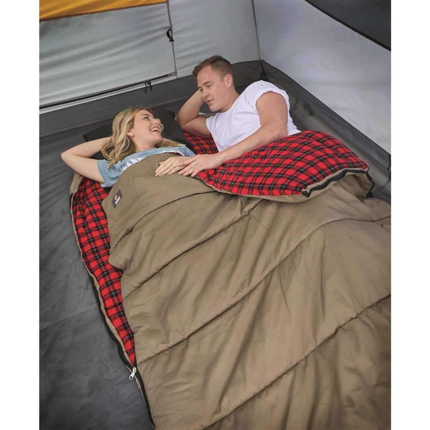 Saco de Dormir Doble Guide Gear 0°C para 2 Personas