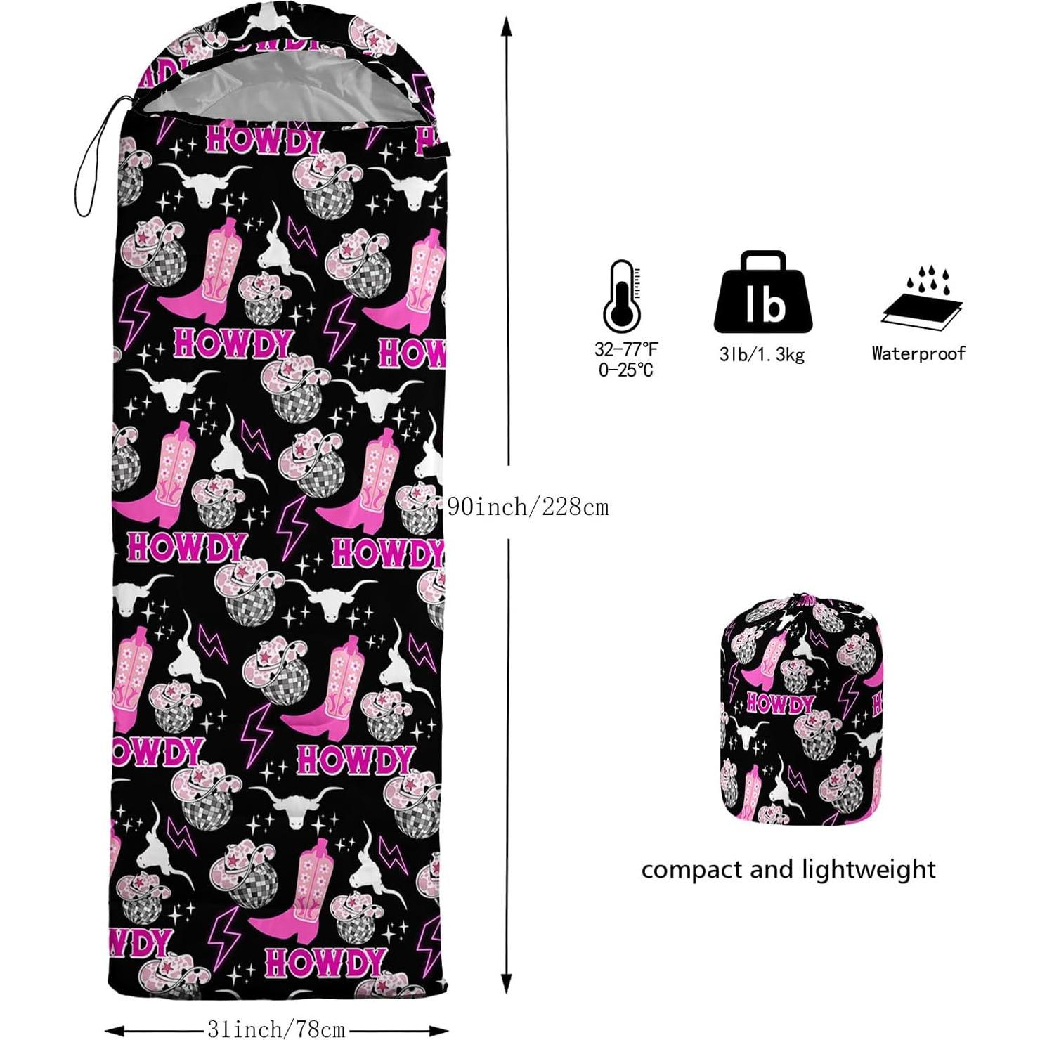 Saco de Dormir QOOMO Estándar 3 Temporadas Impermeable