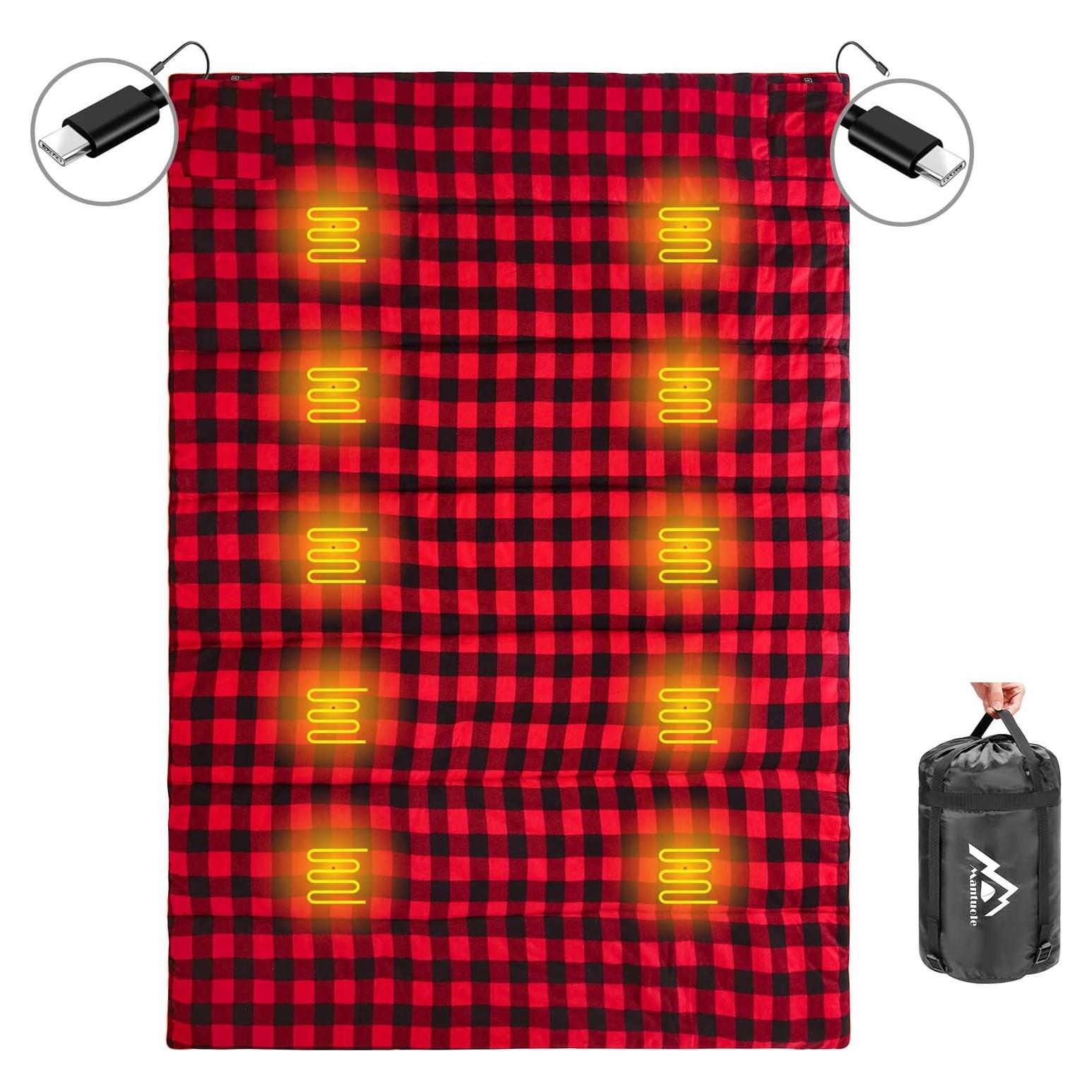 Saco de Dormir Calefaccionado Mantuole 190x140cm USB Tipo C