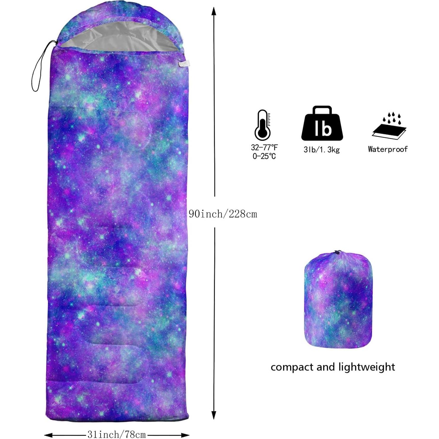 Saco de Dormir QOOMO 3 Temporadas 229x79cm Impermeable